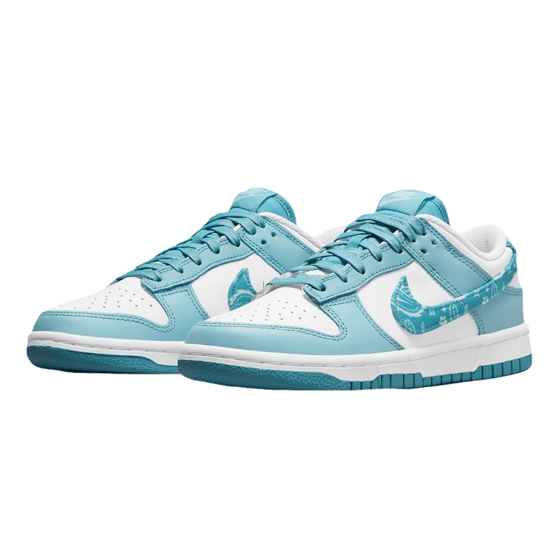 Tênis Dunk Low "Blue Paisley" Feminino Azul