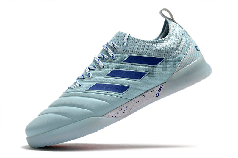 Chuteira Adidas Copa 20.1 Futsal Azul/Laranja