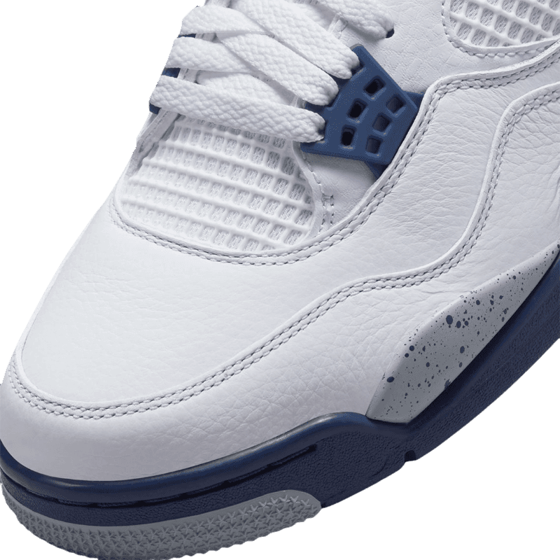 Tênis Air Jordan 4 "Midnight Navy" Branco / Azul