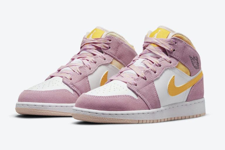 Tênis Air Jordan 1 "Mid Arctic Pink" Feminino Rosa