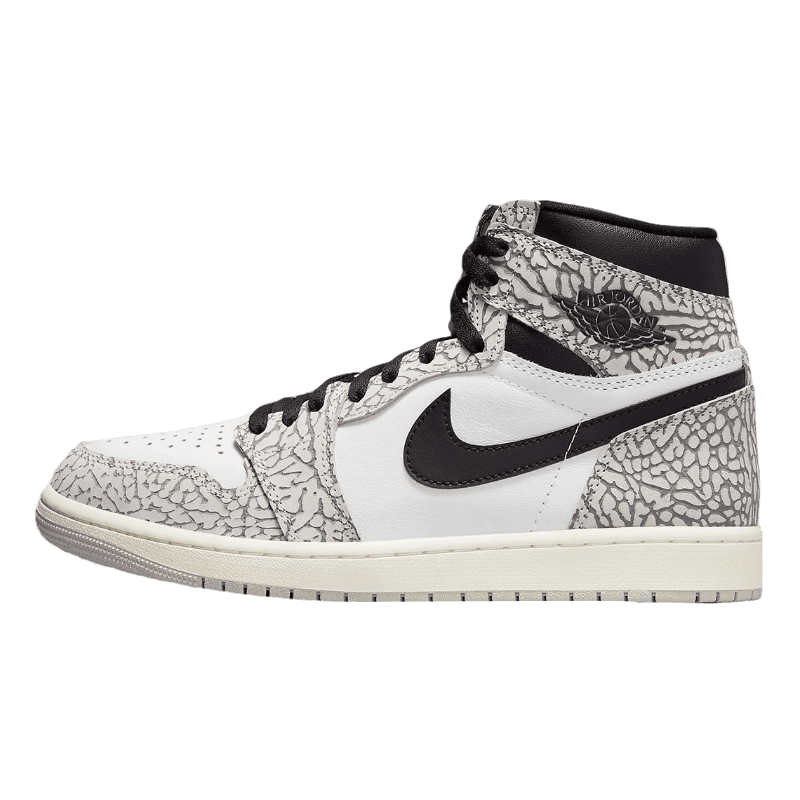 Tênis Air Jordan 1 High "White Cement" Cinza