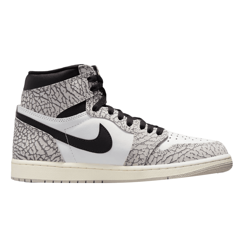 Tênis Air Jordan 1 High "White Cement" Cinza