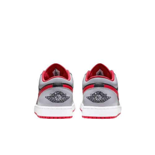 Tênis Air Jordan 1 Low "Black Light Smoke Grey Gym Red" Cinza / Vermelho