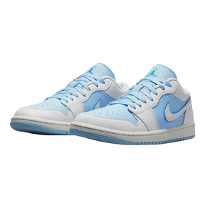 Tênis Air Jordan 1 Low "Reverse Ice Blue" Branco / Azul
