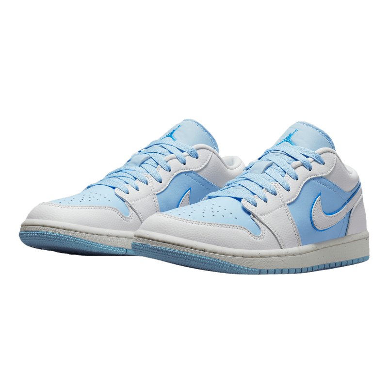 Tênis Air Jordan 1 Low "Reverse Ice Blue" Branco / Azul