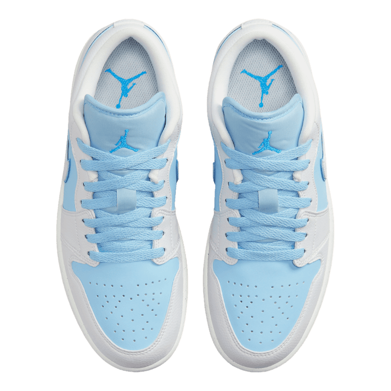 Tênis Air Jordan 1 Low "Reverse Ice Blue" Branco / Azul