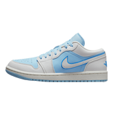 Tênis Air Jordan 1 Low "Reverse Ice Blue" Branco / Azul
