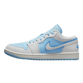 Tênis Air Jordan 1 Low "Reverse Ice Blue" Branco / Azul