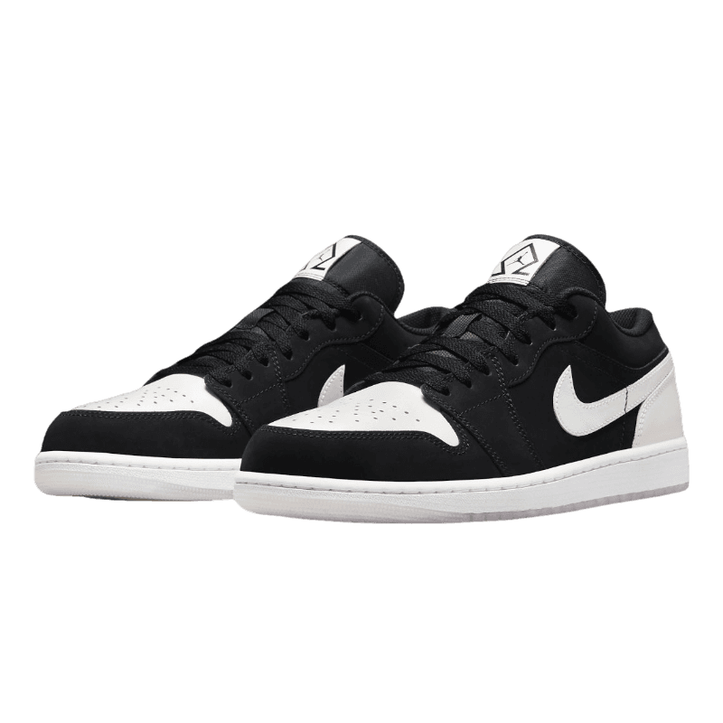 Tênis Air Jordan 1 Low SE "Diamond" Preto / Branco