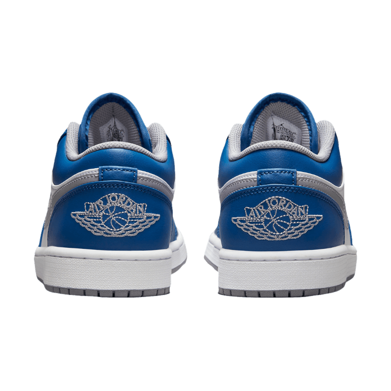 Tênis Air Jordan 1 Low "True Blue" Azul / Cinza