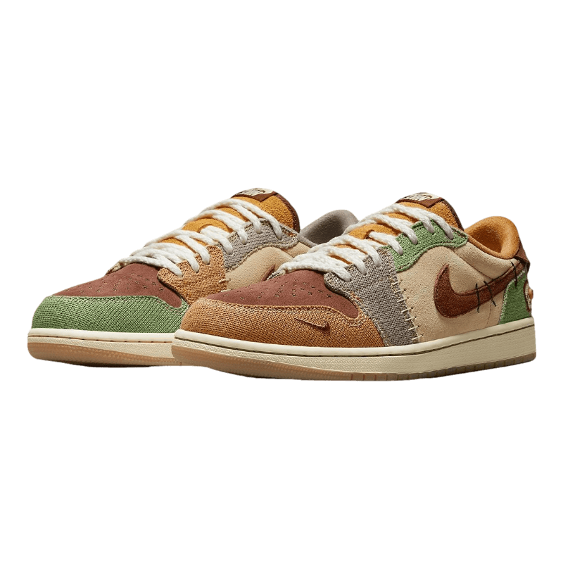 Tênis Air Jordan 1 Low "Voodoo Flax and Oil Green" Masculino