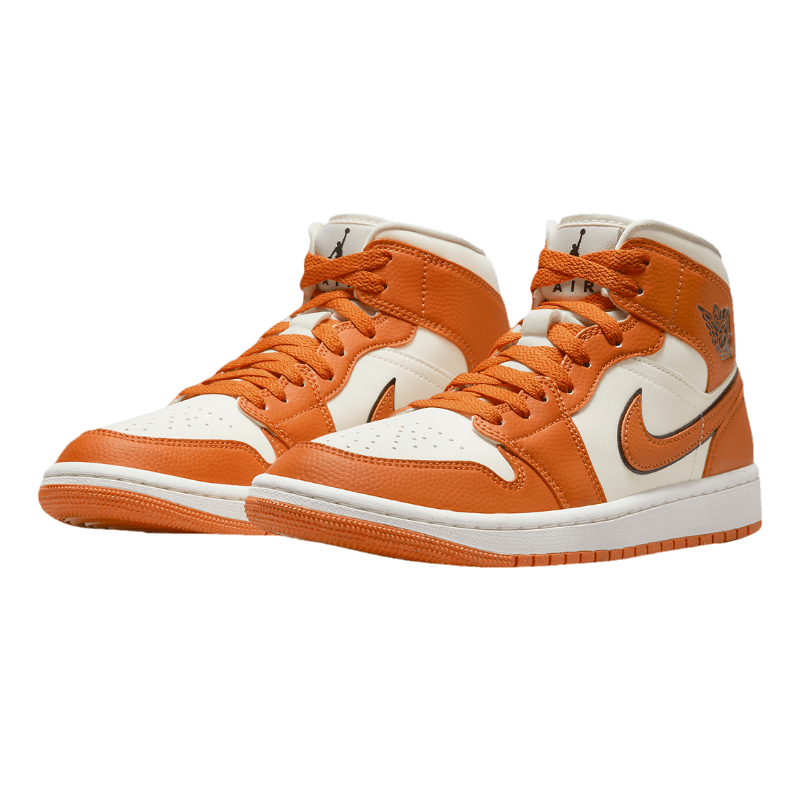 Tênis Air Jordan 1 Mid "Sport Spice" Laranja