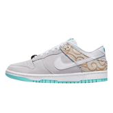 Tênis Dunk Low "Barbershop Grey" Masculino Cinza / Azul