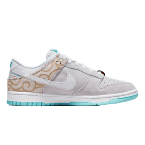 Tênis Dunk Low "Barbershop Grey" Masculino Cinza / Azul