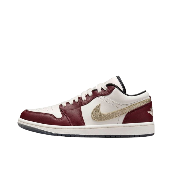 Tênis Air Jordan 1 Low "Year of the Dragon" Masculino Bordô