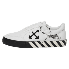 Off-White Vulcanized Low Canvas White Black