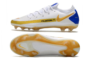 Chuteira Nike Phantom GT Elite Branco/Dourado