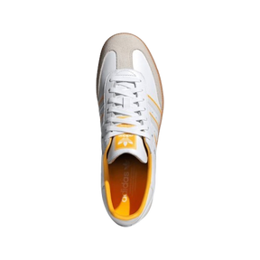 Tênis adidas Samba OG "Crystal White Crew Yellow" Feminino Branco
